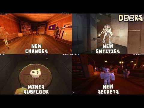 Every New CHANGES in DOORS THE ARCHIVES UPDATE | New Mines Secret Subfloor, New Hotel Changes #doors