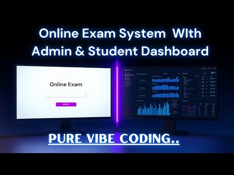 Build Online Examination Test Website with Admin Panel (Part 1) | Vibe Coding App Full Tutorial