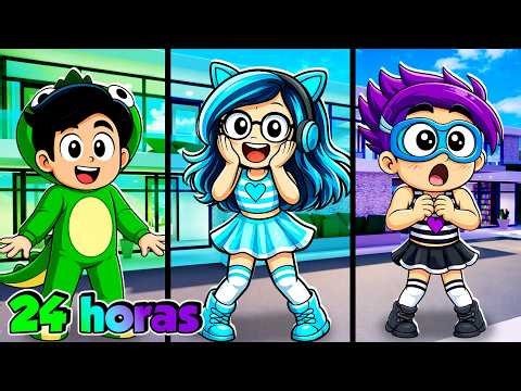 24 HORAS DE UN SOLO COLOR en BROOKHAVEN | Kori Roblox