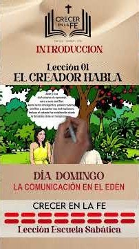 Lección 1. El Creador Habla. ¿Cómo se comunica Dios con la humanidad? | Hebreos 1:1-2