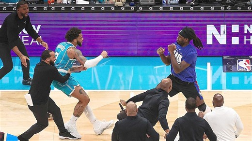 Four players were ejected after "oh my goodness" captured the NBA’s wildest fight