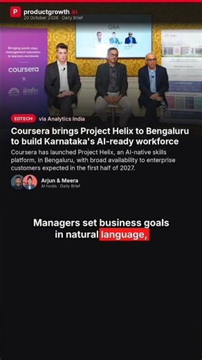 Coursera's new platform lets a manager type a business goal & get a personalised learning path back