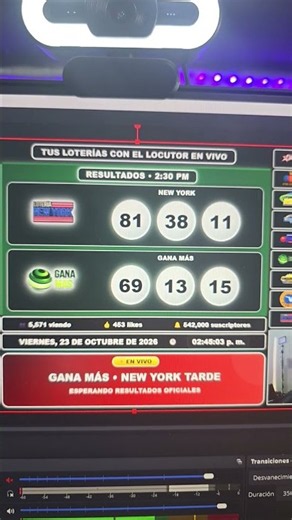 National Lottery Afternoon Ganamas and New York Results TODAY #draw #shorts