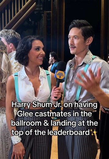 @Harry Shum Jr on having Glee castmates support in the ballroom & tieing at the top of the leaderboard with on week 3✨ @jennajohnson @Dancing with the Stars #DWTS #dwts #harryshumjr #jennajohnson