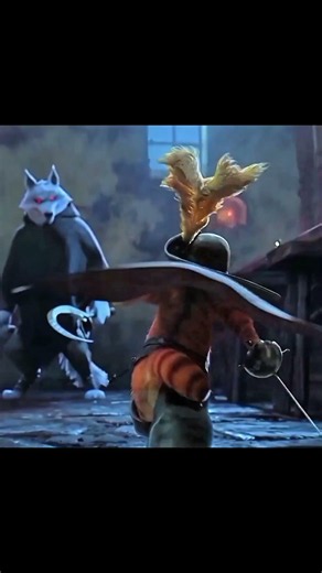 PUSS IN BOOTS 🥶⚔️ HIS FIGHT AURA IS UNREAL 💀🔥 #shorts