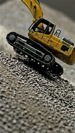 Mini Excavator Digging Gravel! 🏗️ Satisfying Construction Toy Action
