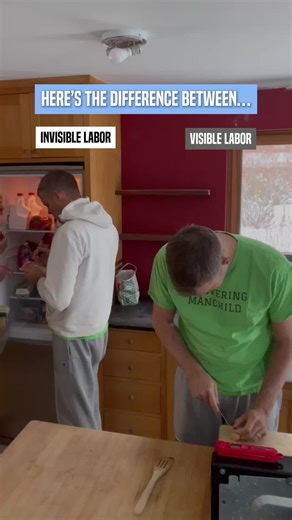 Here’s The Difference Between Visible vs. Invisible Labor 🌟 Cooking dinner looks like one task. But that “one task” is sitting on top of six invisible ones that came before it. Visible labor is what you see, like stirring the pot, or plating the food. Invisible labor is what you don’t. Planning the meal, checking what’s in the fridge, making the list, buying groceries, unpacking, and setting the table. When we only notice what’s visible, we overlook the hours of prep and planning that made it p