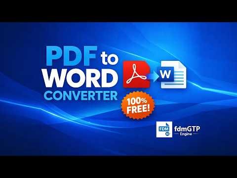 How to Convert PDF to Word with AI | Best Free PDF to Word Converter by FDM AI