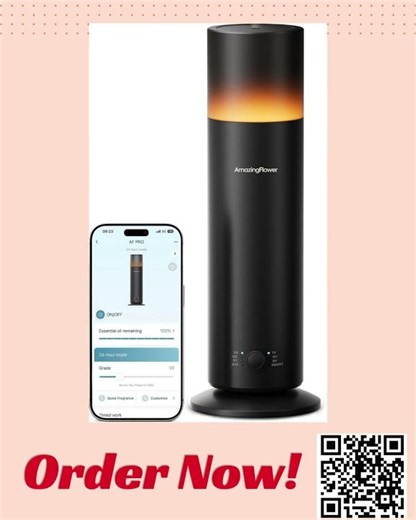 Waterless Essential Oil Diffuser – Smart App-Controlled Home Aromatherapy