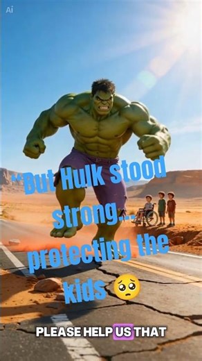 Hulk Saves Crying Kids From Alien Attack 😢💚 | Emotional Hero Story #marvel #alienattack