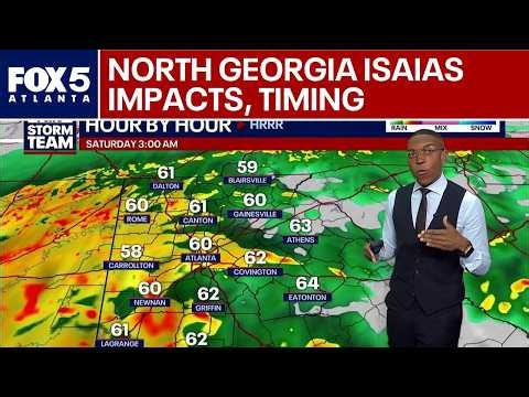 Atlanta faces Hurricane Isaias weather bands | FOX 5 News