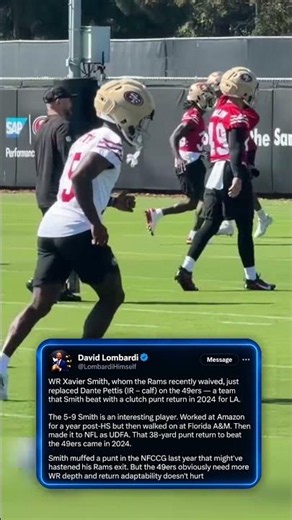 A look at new 49ers WR Xavier Smith