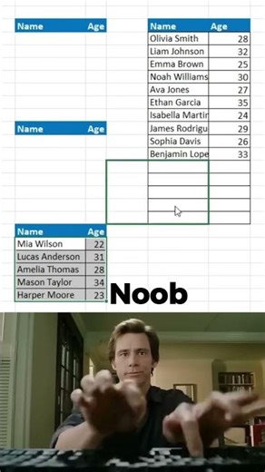This is how to use VSTACK in excel #excel #exceltips #office #exceltricks #microsoftexcel