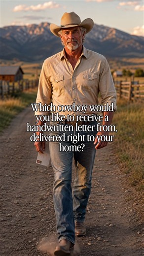 Which cowboy would you like to receive a handwritten letter from?#cowboy #cowboylife #letter #ranchlife