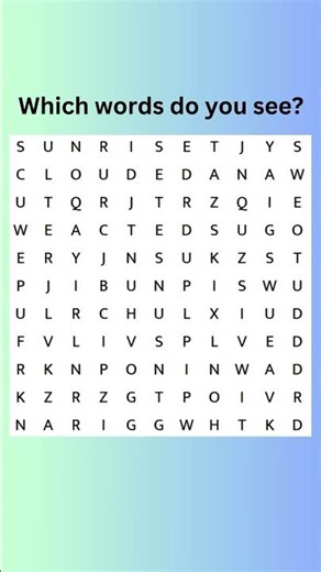 260. Can You Find All The Hidden Words? #quiz #wordpuzzlegame #braingames #wordfinds #wordsearch