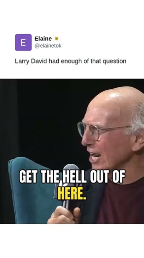 Larry David had enough of that question