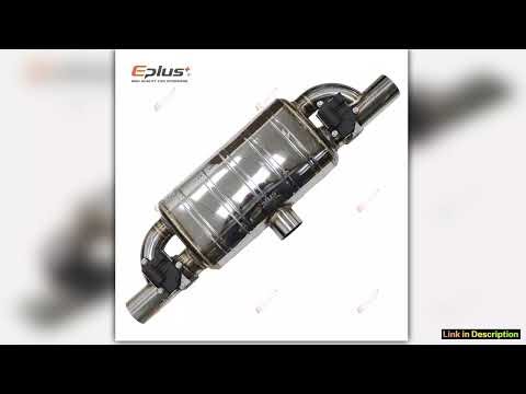 EPLUS Car Exhaust Pipe Electric Variable Valve Mufflers Remote Control Button Stainless Steel