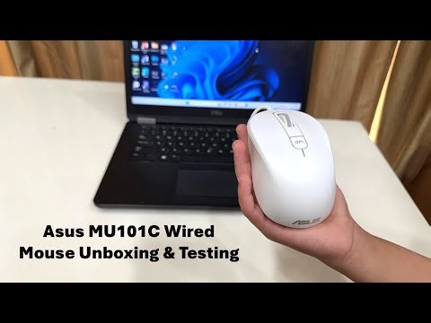 Asus MU101C Wired Mouse Unboxing & Testing