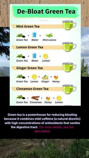 de-bloat green tea