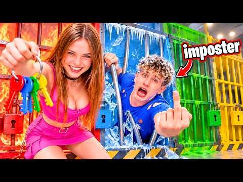 I Trapped IMPOSTER In Every Color PRISON 24H (WILL HE ESCAPED!) | Salish Matter & Nidal Wonder