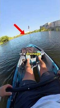 Kayak Fishing A DRAINAGE Pond 🤮