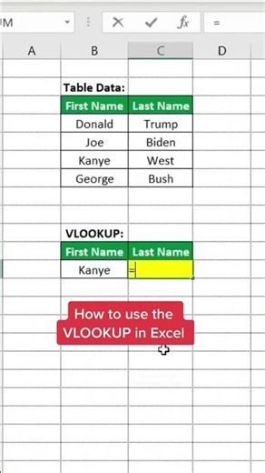 How to use VLOOKUP in Excel! #excel