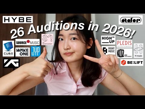 26 KPOP Auditions for 2026! (for ANYONE!)