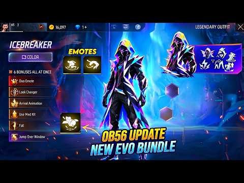 OB56 Update New Evo Legendary Bundle💥Evo Bundle Animation 🥳| Free Fire New Event l Ff New Even