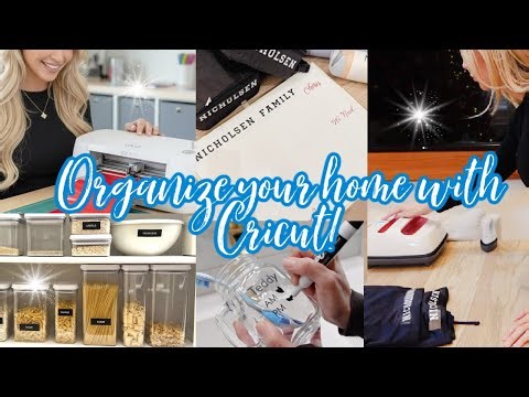 5 EASY & QUICK ways to organize your home with Cricut 💕