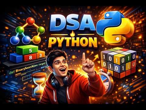 Python DSA Full Course 🔥 | Data Structures & Algorithms in Python | 0 to Advanced