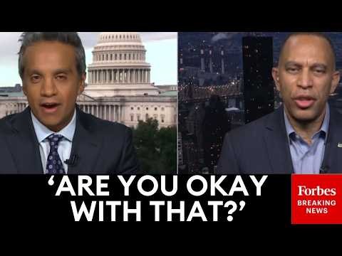 WATCH: CNN's Manu Raju Doesn't Let Up On Jeffries Over Dem Rep. Golden Endorsing GOP's Lawler