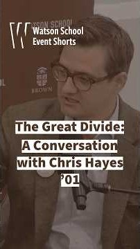 The Great Divide: A Conversation with Chris Hayes ’01