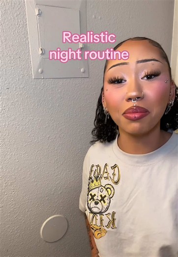 My realistic night routine #fyp #makeup #grwm #storytime #duhparis | realistic night routine