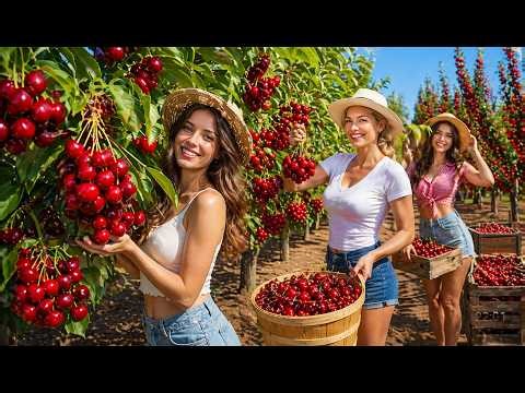 Inside a Massive Chile Cherry Farm: Modern Harvesting Process
