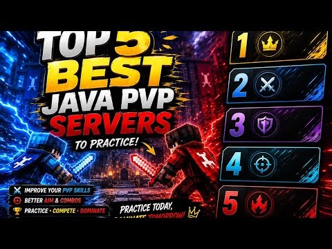 Top 5 BEST Java PvP Servers to Practice in 2026! (Improve Your PvP Fast)#minecraft 