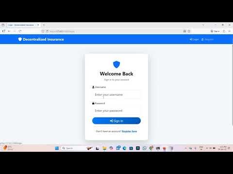 Block chain based Decentralized Insurance Plantform Using Python