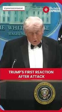 Trump's First Reaction After White House Shooting
