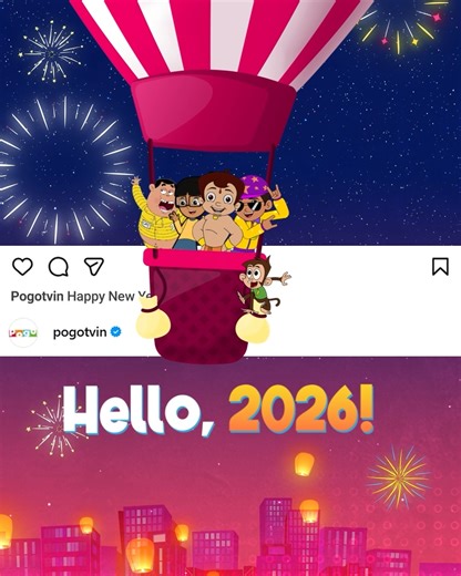 Chaliye 2026 ko Pogo style mein welcome karte hai, with a whole lot of masti, mazaak and magic! Happy New Year! #POGO #PogoTV #NewYear2026 | Pogo TV