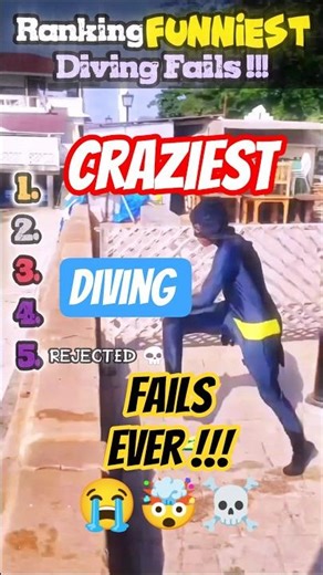 Funniest Diving Moments Ranked 2026🤯💦 #funny #hilariousfails #waterpark