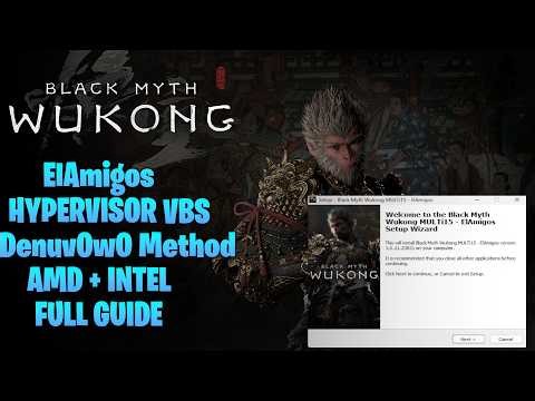 Black Myth Wukong Hypervisor ElAmigos DenuvOwO (VBS Method) Easy Guide