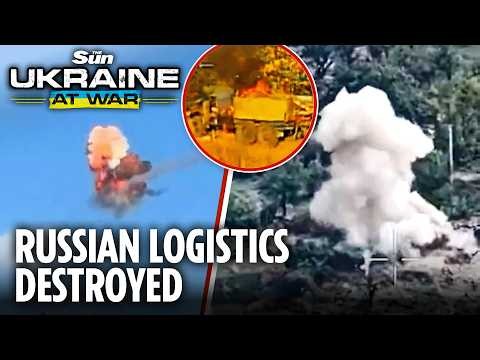 See inside Russian weapons warehouses as Ukrainian drones blow up Putin’s war supplies