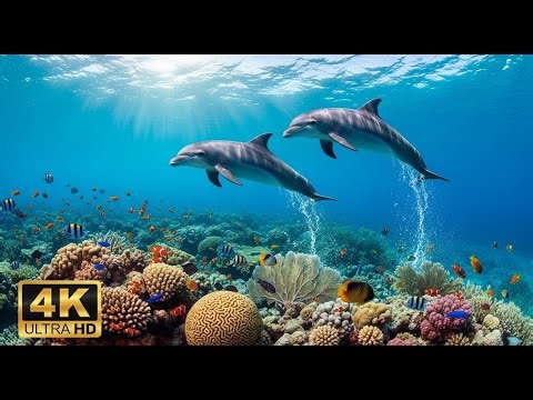 🌅 Deep Sea Aquarium 4K – Tranquil Fish Swimming & Soothing Background Music