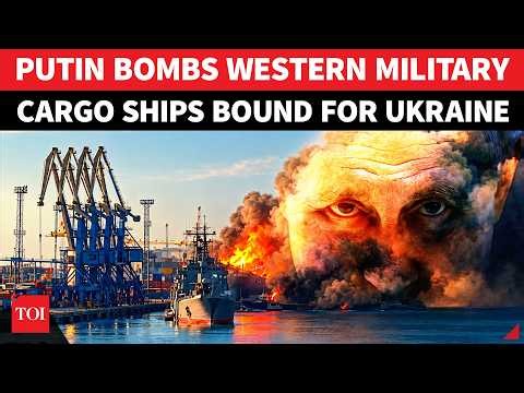 ON CAM: Russia BOMBS 'NATO Military Shipments' To Ukraine After Hitting Kyiv During Merz Visit