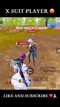 X Suit,Player 😡 #gaming #pubg #shorts