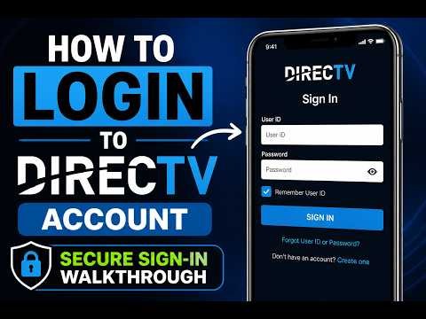 How to login to DirecTV account - Secure Sign-In Walkthrough