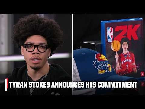 Breaking: No. 1 recruit Tyran Stokes announces commitment to Kansas 🏀 | NBA Tip-Off
