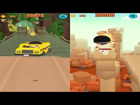 TAG WITH RYAN SCHOOL BUS VS TIGER NINJA RYAN VERSUS GAMEPLAY