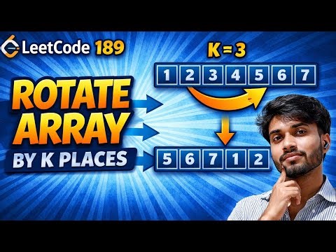 Leetcode 189 - Rotate Array by K Places (Java)