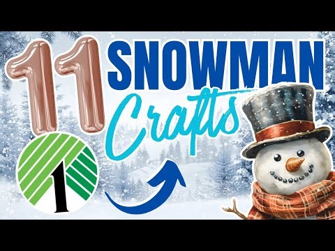 11 GORGEOUS ⛄️ Snowman Dollar Tree DIY Crafts