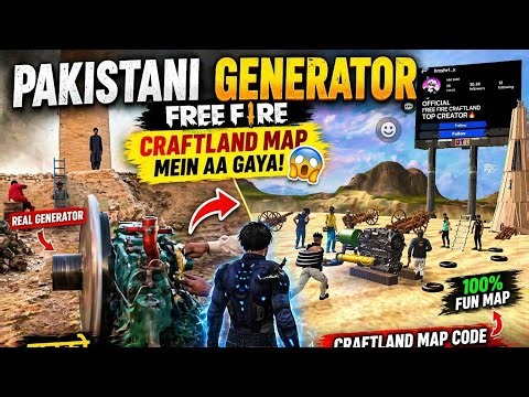 Free Fire New Pakistani Tire Craftland Map Code |🔥 Amazing Custom Map FF😱